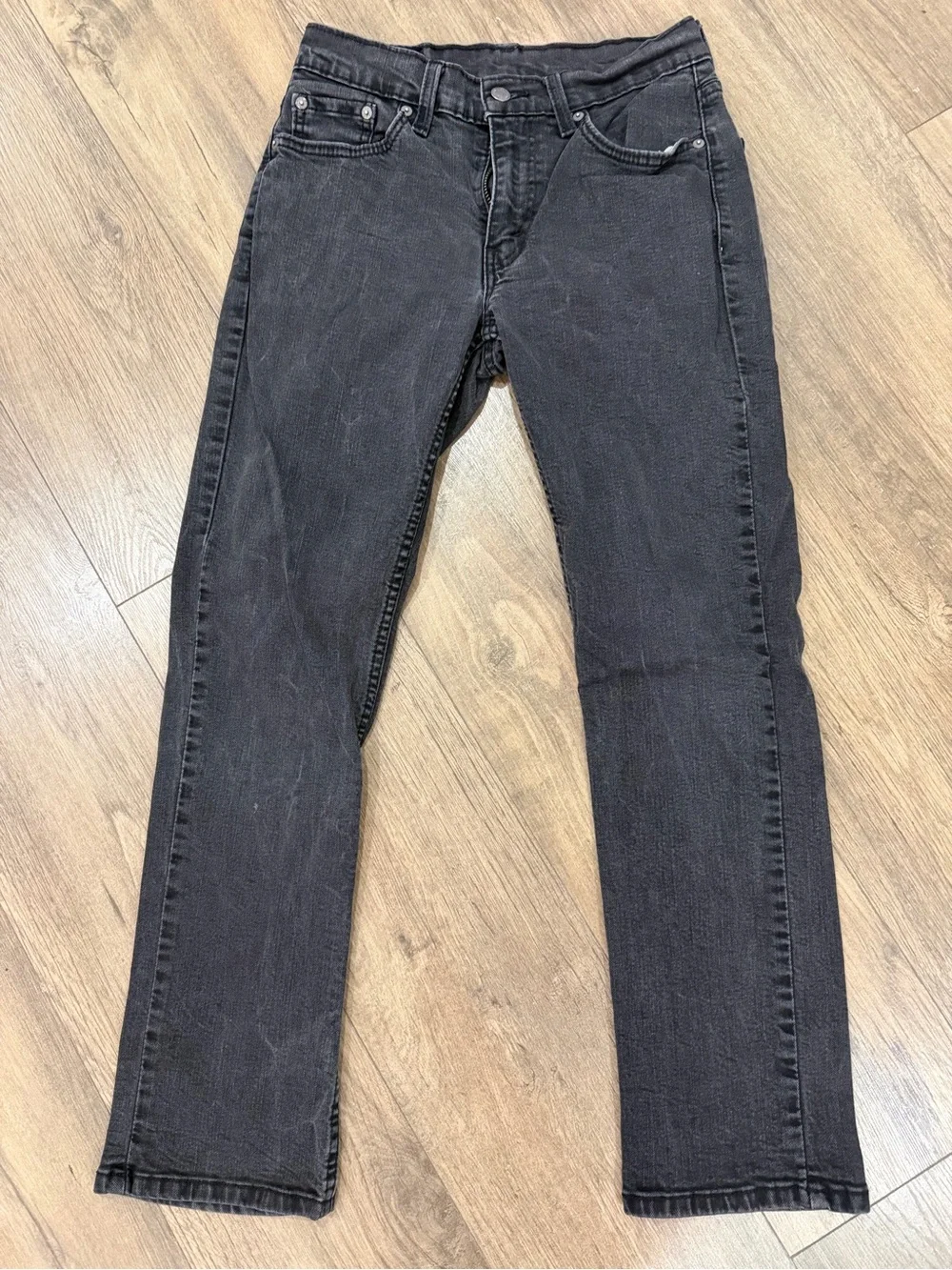 Levi's Black Straight Jeans